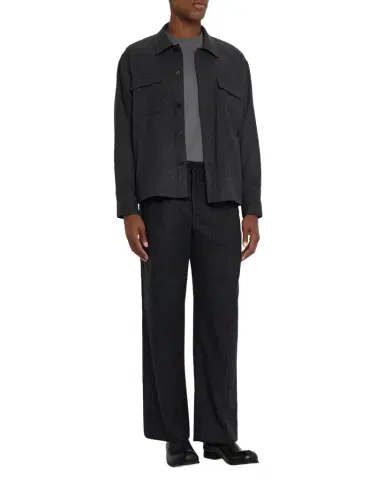 Frame Men's Pinstripe Wide Leg Trousers | Thumbnail 1 Frame Men's Pinstripe Wide Leg Trousers | Thumbnail 1