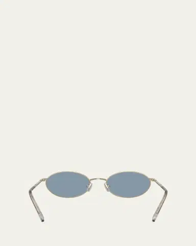 Brunello Cucinelli BC2006ST Oval Titanium Sunglasses | Thumbnail 6 Brunello Cucinelli BC2006ST Oval Titanium Sunglasses | Thumbnail 6