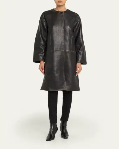 SIMKHAI Autumn Leather Jacket | Thumbnail 2 SIMKHAI Autumn Leather Jacket | Thumbnail 2