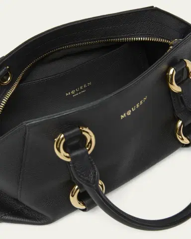 McQueen Farringdon Small Elongated Calf Leather Crossbody Bag | Thumbnail 4 McQueen Farringdon Small Elongated Calf Leather Crossbody Bag | Thumbnail 4