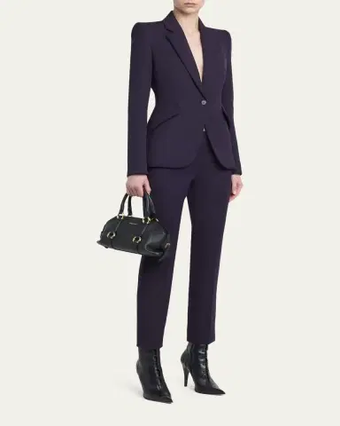 McQueen Farringdon Small Elongated Calf Leather Crossbody Bag | Thumbnail 5 McQueen Farringdon Small Elongated Calf Leather Crossbody Bag | Thumbnail 5