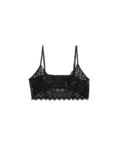 Kiki De Montparnasse Lamine Diamond-Embroidered Longline Bra | Thumbnail 1 Kiki De Montparnasse Lamine Diamond-Embroidered Longline Bra | Thumbnail 1