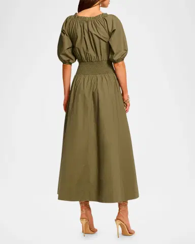 Ramy Brook Laura Puff-Sleeve Midi Shirtdress | Thumbnail 2 Ramy Brook Laura Puff-Sleeve Midi Shirtdress | Thumbnail 2