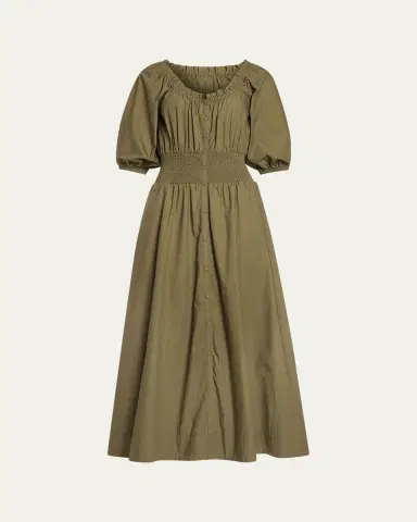 Ramy Brook Laura Puff-Sleeve Midi Shirtdress | Thumbnail 4 Ramy Brook Laura Puff-Sleeve Midi Shirtdress | Thumbnail 4