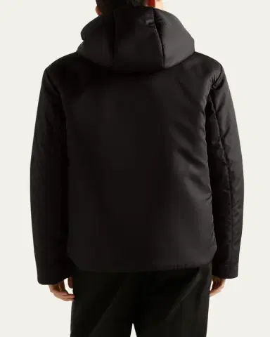 Prada Men's Hooded Re-Nylon Jacket | Thumbnail 3 Prada Men's Hooded Re-Nylon Jacket | Thumbnail 3