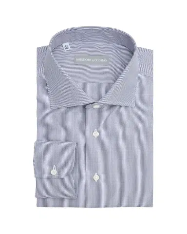 Bergdorf Goodman Men's Cotton Petite Bengal Stripe Dress Shirt | Thumbnail 1 Bergdorf Goodman Men's Cotton Petite Bengal Stripe Dress Shirt | Thumbnail 1
