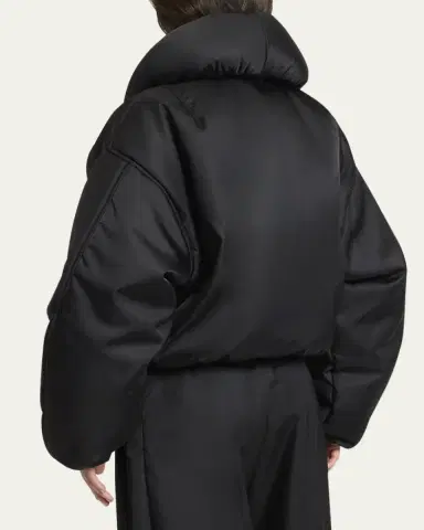 Alaïa Taffeta Padded Bomber Jacket | Thumbnail 3 Alaïa Taffeta Padded Bomber Jacket | Thumbnail 3