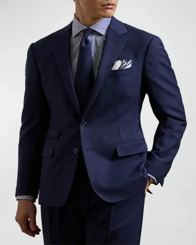 Ralph Lauren Purple Label Men's Kent Handmade Escorial Wool Suit | Thumbnail 4 Ralph Lauren Purple Label Men's Kent Handmade Escorial Wool Suit | Thumbnail 4