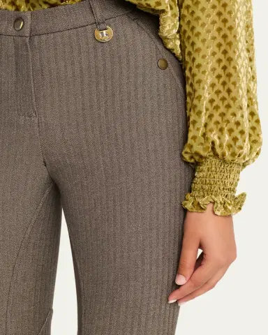 Burberry Anne Herringbone Skinny-Leg Jodhpur Pants | Thumbnail 5 Burberry Anne Herringbone Skinny-Leg Jodhpur Pants | Thumbnail 5
