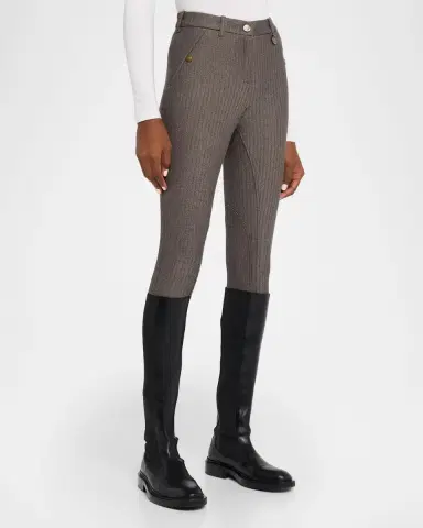 Burberry Anne Herringbone Skinny-Leg Jodhpur Pants | Thumbnail 8 Burberry Anne Herringbone Skinny-Leg Jodhpur Pants | Thumbnail 8