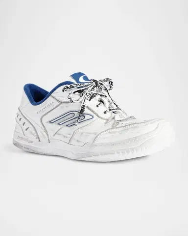 Balenciaga Men's Hamptons Calfskin Low-Top Sneakers | Thumbnail 8 Balenciaga Men's Hamptons Calfskin Low-Top Sneakers | Thumbnail 8