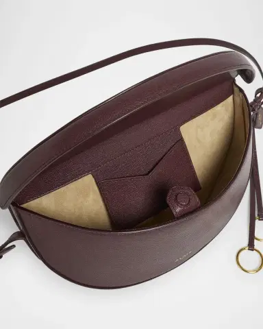 Alaïa East-West Curved Goatskin Leather Shoulder Bag | Thumbnail 12 Alaïa East-West Curved Goatskin Leather Shoulder Bag | Thumbnail 12