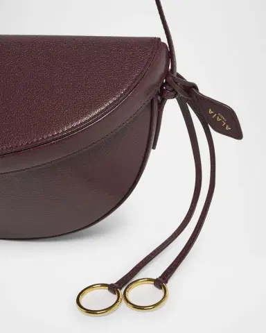 Alaïa East-West Curved Goatskin Leather Shoulder Bag | Thumbnail 14 Alaïa East-West Curved Goatskin Leather Shoulder Bag | Thumbnail 14