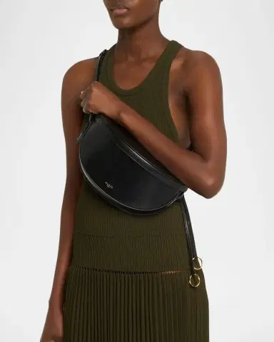 Alaïa East-West Curved Goatskin Leather Shoulder Bag | Thumbnail 15 Alaïa East-West Curved Goatskin Leather Shoulder Bag | Thumbnail 15