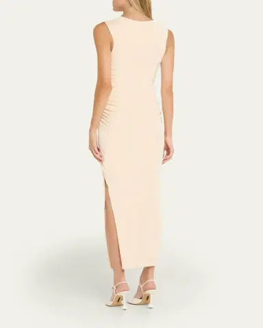 Anna Quan Amali Draped Cowl-Neck Jersey Dress | Thumbnail 3 Anna Quan Amali Draped Cowl-Neck Jersey Dress | Thumbnail 3