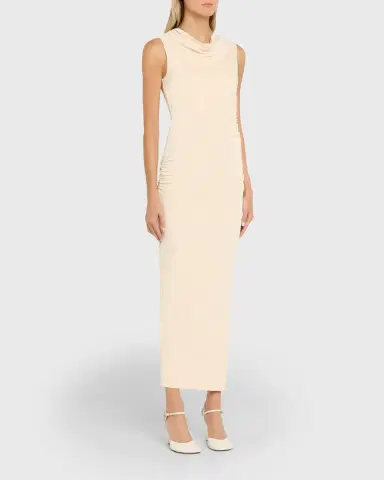 Anna Quan Amali Draped Cowl-Neck Jersey Dress | Thumbnail 8 Anna Quan Amali Draped Cowl-Neck Jersey Dress | Thumbnail 8
