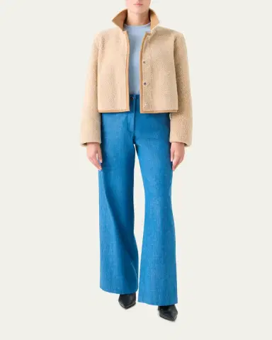 Akris Reversible Cady And Sheep Shearling Jacket | Thumbnail 2 Akris Reversible Cady And Sheep Shearling Jacket | Thumbnail 2