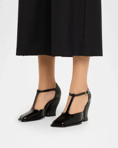 Loewe Onda Leather T-Bar Pumps | Thumbnail 6 Loewe Onda Leather T-Bar Pumps | Thumbnail 6