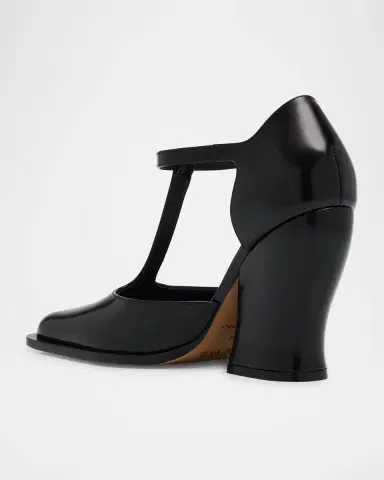 Loewe Onda Leather T-Bar Pumps | Thumbnail 8 Loewe Onda Leather T-Bar Pumps | Thumbnail 8