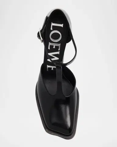 Loewe Onda Leather T-Bar Pumps | Thumbnail 10 Loewe Onda Leather T-Bar Pumps | Thumbnail 10