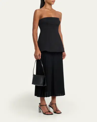 Mansur Gavriel Gaia Naplak Leather Shoulder Bag | Thumbnail 5 Mansur Gavriel Gaia Naplak Leather Shoulder Bag | Thumbnail 5