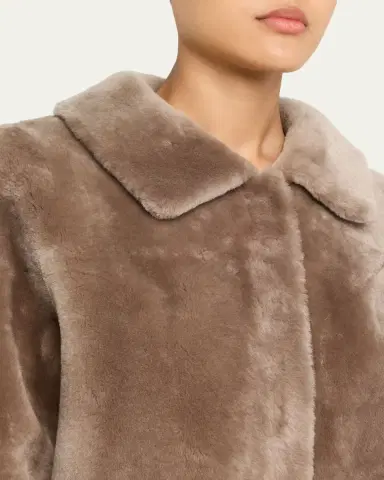 Fleurette Odette Reversible Cropped Shearling Jacket | Thumbnail 5 Fleurette Odette Reversible Cropped Shearling Jacket | Thumbnail 5
