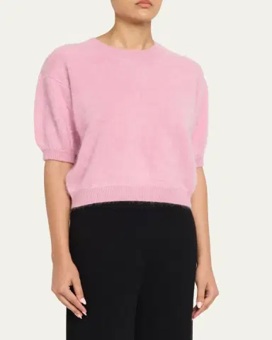 Lisa Yang Juniper Short-Sleeve Cashmere Sweater | Thumbnail 4 Lisa Yang Juniper Short-Sleeve Cashmere Sweater | Thumbnail 4