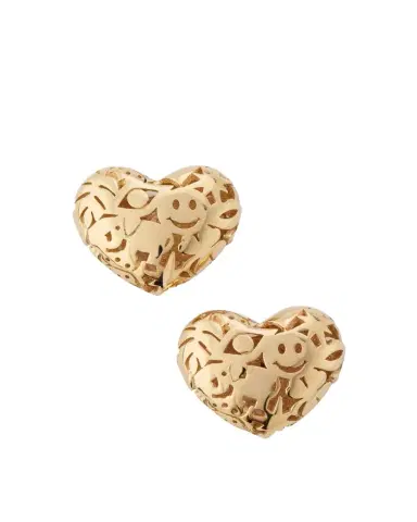 Sydney Evan Small Puffy Icon Heart Stud Earrings | Thumbnail 1 Sydney Evan Small Puffy Icon Heart Stud Earrings | Thumbnail 1