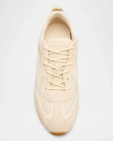 Tory Burch Field Leather and Suede Low-Top Sneakers | Thumbnail 5 Tory Burch Field Leather and Suede Low-Top Sneakers | Thumbnail 5