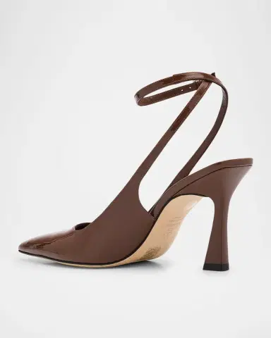 Stuart Weitzman Vinnie Patent Leather Ankle-Strap Pumps | Thumbnail 3 Stuart Weitzman Vinnie Patent Leather Ankle-Strap Pumps | Thumbnail 3