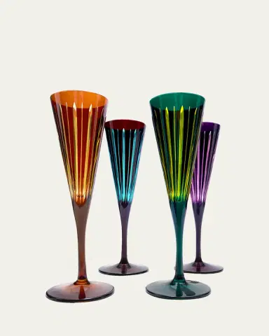 L'Objet Prism 6 oz. Champagne Flutes, Set of 4 | Thumbnail 3 L'Objet Prism 6 oz. Champagne Flutes, Set of 4 | Thumbnail 3