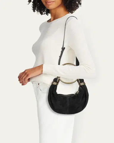 Chloé Bracelet Hobo Bag in Suede | Thumbnail 2 Chloé Bracelet Hobo Bag in Suede | Thumbnail 2