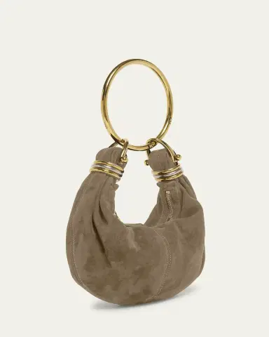 Chloé Bracelet Hobo Bag in Suede | Thumbnail 6 Chloé Bracelet Hobo Bag in Suede | Thumbnail 6
