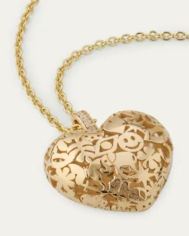 Sydney Evan Puffy Icon Heart Pendant Necklace | Thumbnail 3 Sydney Evan Puffy Icon Heart Pendant Necklace | Thumbnail 3