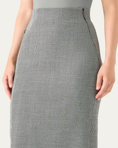 Akris Prince of Wales Check Pencil Skirt | Thumbnail 5 Akris Prince of Wales Check Pencil Skirt | Thumbnail 5