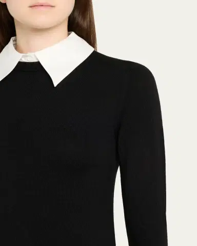 ALICE + OLIVIA Porla Collared Sweater | Thumbnail 5 ALICE + OLIVIA Porla Collared Sweater | Thumbnail 5
