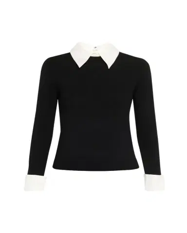 ALICE + OLIVIA Porla Collared Sweater | Thumbnail 1 ALICE + OLIVIA Porla Collared Sweater | Thumbnail 1