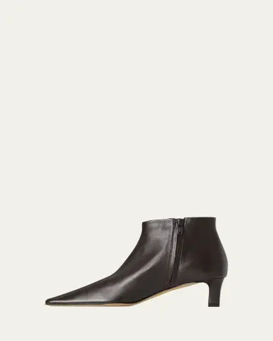 THE ROW Carla Nappa Leather Booties | Thumbnail 4 THE ROW Carla Nappa Leather Booties | Thumbnail 4