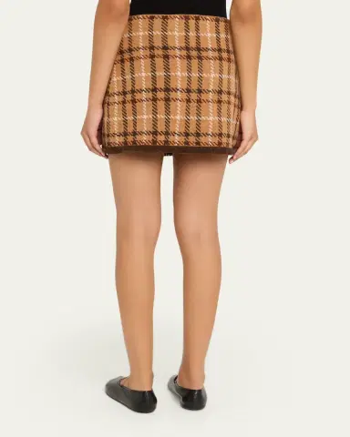 Cara Cara Jodi Plaid Wrap Skirt | Thumbnail 3 Cara Cara Jodi Plaid Wrap Skirt | Thumbnail 3