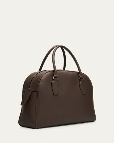 The Row India 12.00 Top-Handle Bowling Bag in Leather | Thumbnail 4 The Row India 12.00 Top-Handle Bowling Bag in Leather | Thumbnail 4