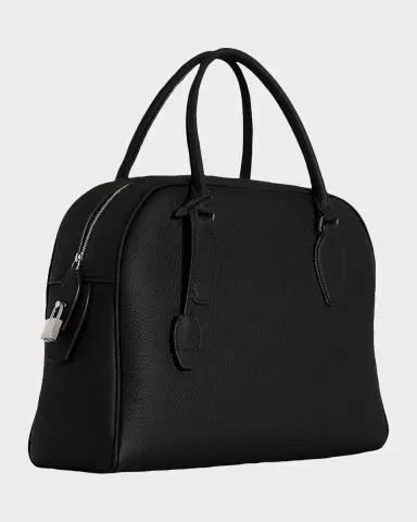 The Row India 12.00 Top-Handle Bowling Bag in Leather | Thumbnail 7 The Row India 12.00 Top-Handle Bowling Bag in Leather | Thumbnail 7