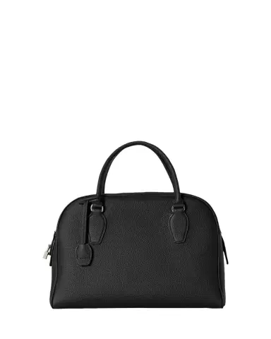 The Row India 12.00 Top-Handle Bowling Bag in Leather | Thumbnail 1 The Row India 12.00 Top-Handle Bowling Bag in Leather | Thumbnail 1