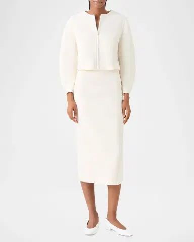 Akris Wool Crepe Midi Pencil Skirt | Thumbnail 14 Akris Wool Crepe Midi Pencil Skirt | Thumbnail 14