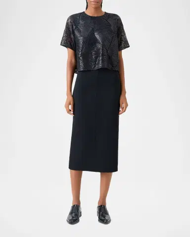 Akris Wool Crepe Midi Pencil Skirt | Thumbnail 20 Akris Wool Crepe Midi Pencil Skirt | Thumbnail 20