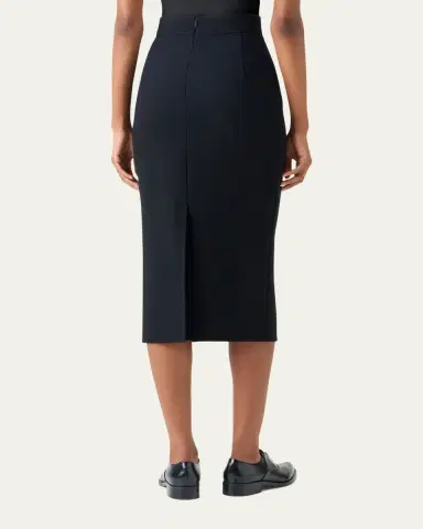 Akris Wool Crepe Midi Pencil Skirt | Thumbnail 3 Akris Wool Crepe Midi Pencil Skirt | Thumbnail 3