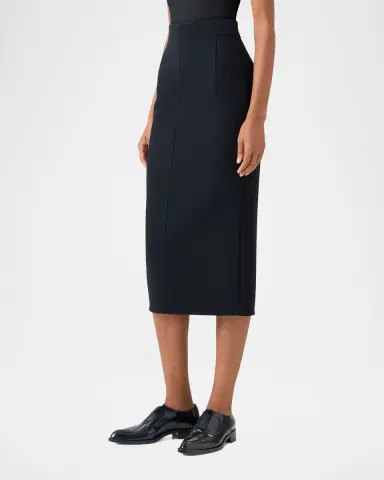 Akris Wool Crepe Midi Pencil Skirt | Thumbnail 22 Akris Wool Crepe Midi Pencil Skirt | Thumbnail 22