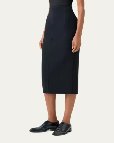 Akris Wool Crepe Midi Pencil Skirt | Thumbnail 4 Akris Wool Crepe Midi Pencil Skirt | Thumbnail 4