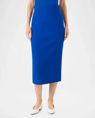 Akris Wool Crepe Midi Pencil Skirt | Thumbnail 10 Akris Wool Crepe Midi Pencil Skirt | Thumbnail 10
