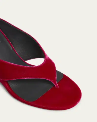 Alaïa 75mm Velvet Wedge Thong Sandals | Thumbnail 5 Alaïa 75mm Velvet Wedge Thong Sandals | Thumbnail 5