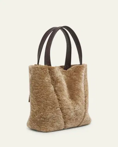 Chloé Spin Mini Shearling Bucket Bag | Thumbnail 3 Chloé Spin Mini Shearling Bucket Bag | Thumbnail 3